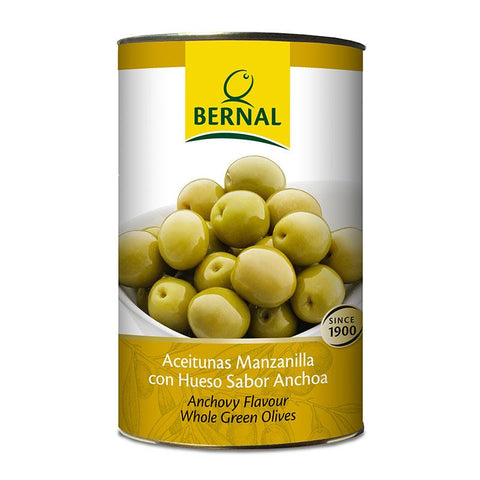 Olives Manzanilla Whole, 2.5Kg Drained - The Gourmet Market
