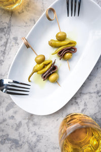 Gilda :  Skewer with anchovy, olives and green chili pickled